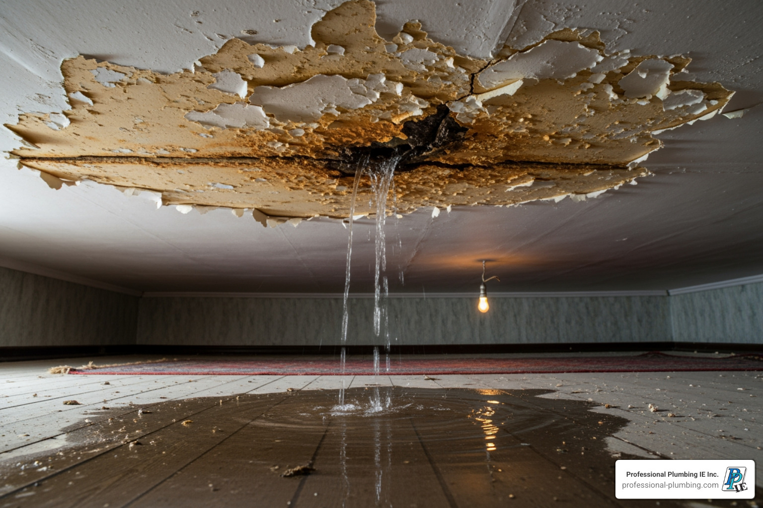 ceiling water leak repair